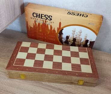 Деревянные шахматы ♟️В комплекте 32 фигурки ♟️Размер фигур: 5 -