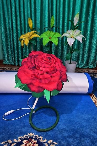 ночник тюльпан: 🌸 Кооз декоративный гүлдөр сатылат 🌸 Изалондон жасалган кол эмгек гүл — 1