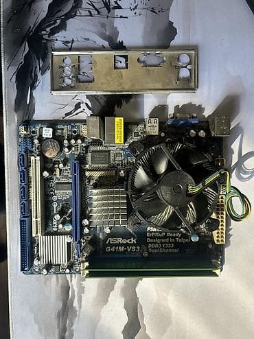 Материнская плата для ПК, Б/у, ASRock, LGA775, Micro-ATX