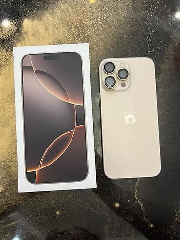 ipone 5: IPhone 16 Pro Max, 512 ГБ, Desert Titanium, Коробка, 98 % — 1