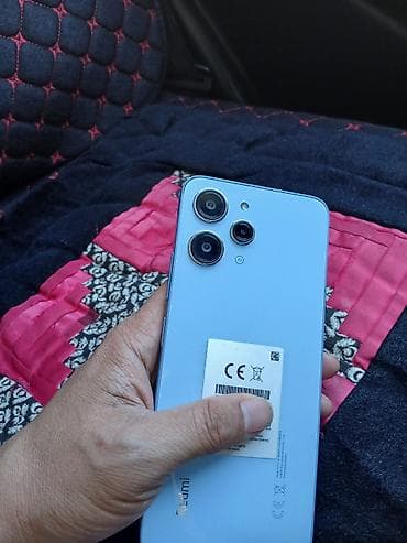 redmi 9 note: Redmi, Redmi 12 5G, Б/у, 128 ГБ, цвет - Голубой, 1 SIM, 2 SIM — 1