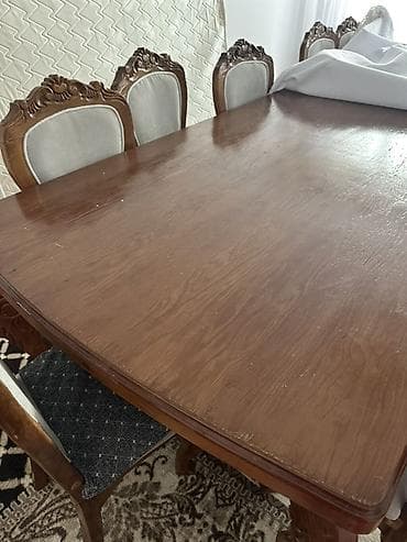 продается мебель: Стол и стул для зала, цвет - Коричневый — 1