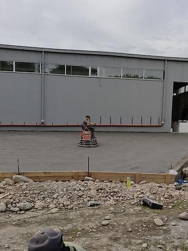 Курулуш жана оңдоо кызматтары: Бетонные полы под ключ. Машинная заливка, выравнивание и затирка - — 3