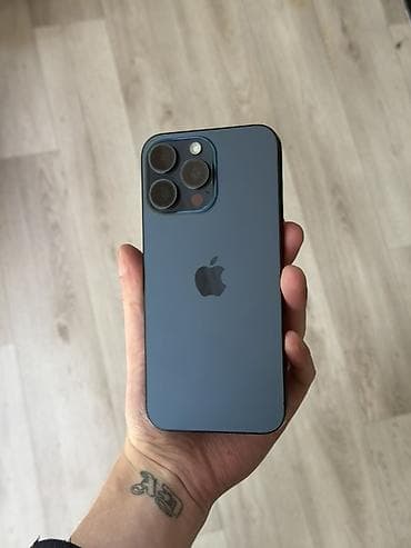 apple 13 pro: IPhone 15 Pro Max, Б/у, 512 ГБ, Blue Titanium, Защитное стекло, Чехол — 1