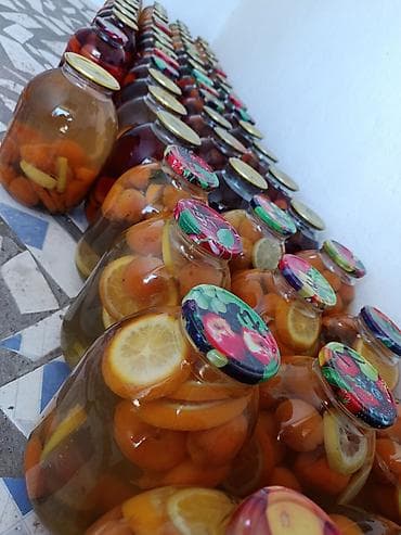 Продукты питания: Домашний фруктовый компот 🍑🍊🍋 ароматный, натуральный 3л. 300 сом! ❌ — 3