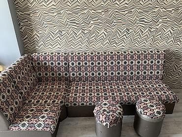 реставрация дивана книжки: Угловой диван, С ящиками — 1