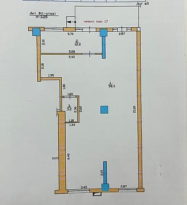 астор: Аренда офисов, 114 м², В жилом комплексе — 2