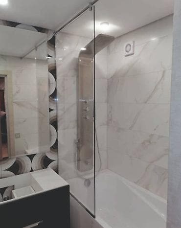 bed: Для создания ограждающей ширмы для ванной комнаты одним из современных — 7