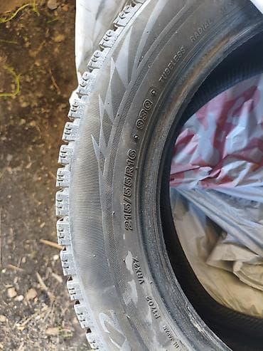 bridgeston: Шины 215 / 55 / R 16, Зима, Б/у, Комплект, Легковые, Япония, Bridgestone — 3