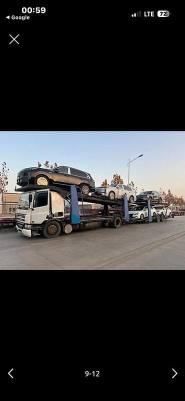 тент крыша: Прицеп, DAF, Сar carrier trailer, 9 т, Б/у — 9