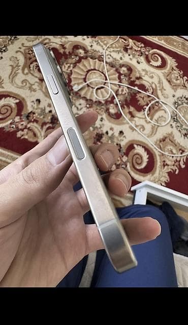 iphone 14 pri: IPhone 16 Pro, Б/у, 128 ГБ, Natural Titanium, Зарядное устройство, Защитное стекло, Чехол, 88 % — 3