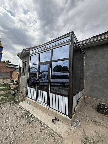 тамбур: Панорамная пристройка-веранда из алюминиевого профиля и стекла - — 3
