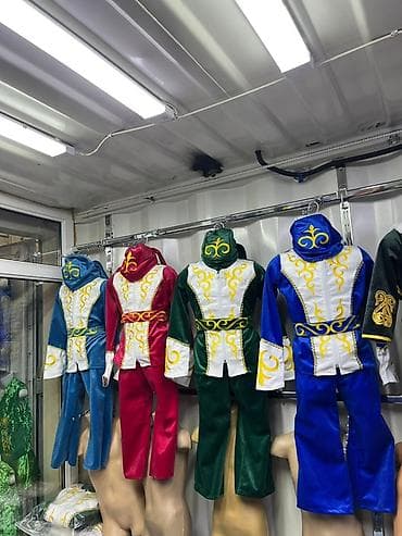 Балдардын кийим-кечелери жана бут кийимдери: Детские национальные костюмы для мальчиков Размеры 28/38 - Комплект — 5