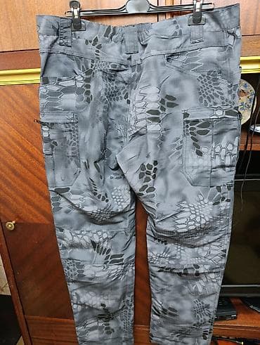 rf 3: Тактические штаны карго в сером камуфляже (урбан/скейл). - Прочный — 2