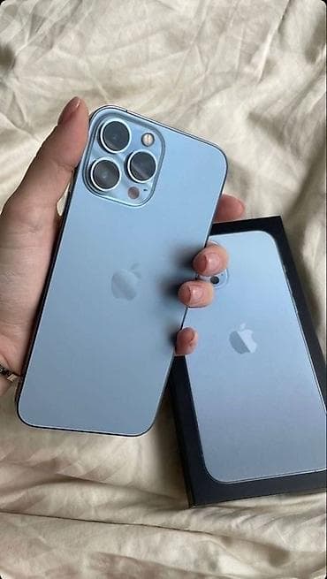 IPhone 13 Pro, Б/у, 128 ГБ, Sierra Blue, Коробка, 72 %