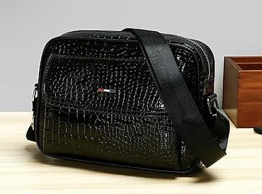 Классическая сумка, Материал: Экокожа, Регулируемый ремень, Мужские