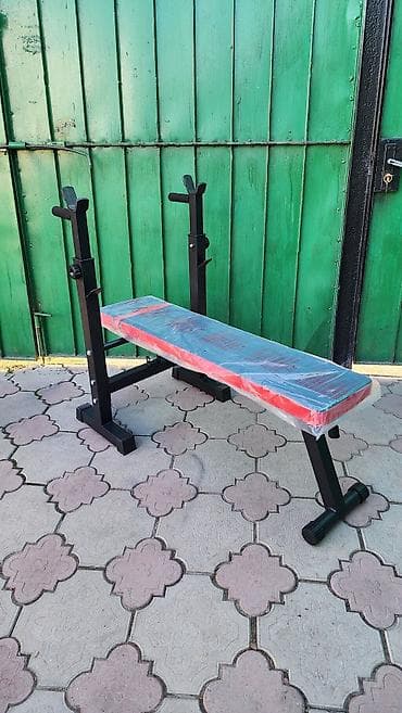 жим лежа: Жим лёжа скамья. Новая. складывается — 1