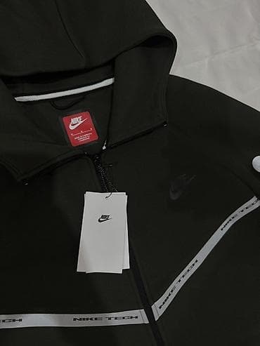 Толстовки: Мужская толстовка, M, Nike, Новый, цвет - Зеленый, Самовывоз — 2