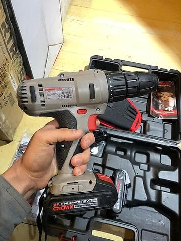 Үй жана бакча: Аккумуляторная дрель-шуруповерт CROWN Professional CT21056L — 2