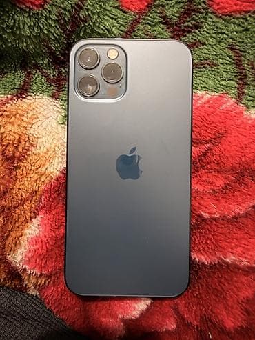 pro trek: IPhone 12 Pro, Б/у, 256 ГБ, Pacific Blue, Чехол, 82 % — 1