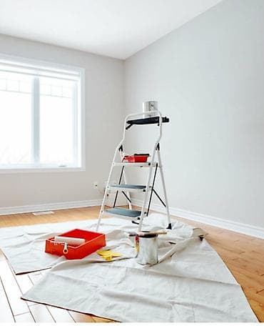 Услуги по строительству и ремонту: Покраска стен и потолков под ключ ⁸ - Подготовка основания: очистка — 1