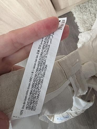 Льняные брюки ZARA - Материал: 100% лен (ярлык на фото) - Цвет — 4
