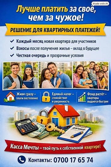 кок жар ж м: 2 бөлмө, 45 м², Элитка, 1 кабат — 1