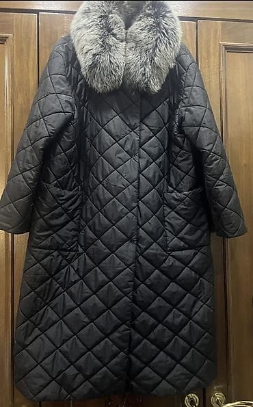ark drops: Турецкое Стеганое утеплённое женское пальто с меховым воротником — 1