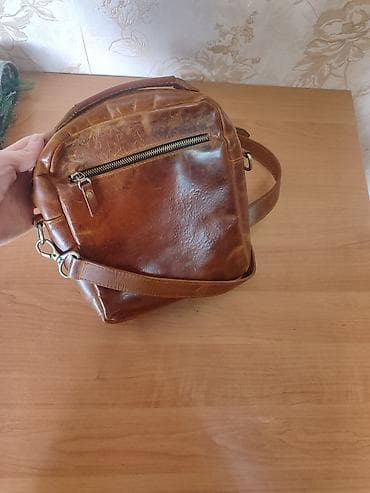 Башка аксессуарлар: Сумка через плечо BUGU из натуральной кожи писать на ватцап - — 7