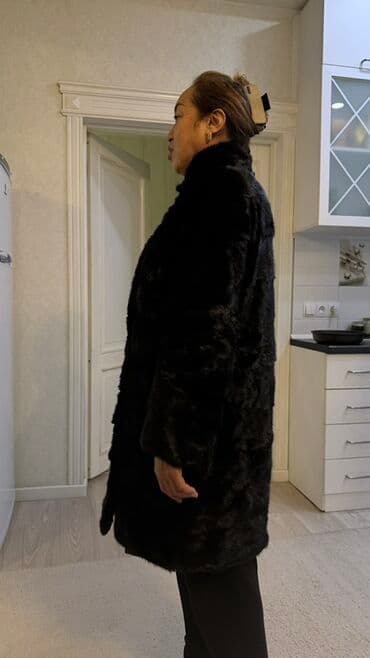 искусственная шуба под норку цена: Шуба из натурального меха норки, черного оттенка. Характеристики: - — 3