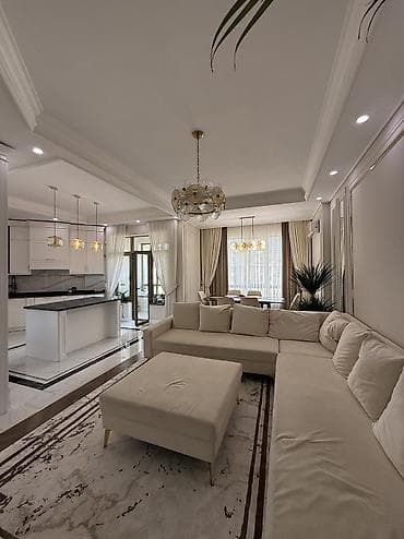глобуса: 5 и более комнат, 250 м², Асанбай мкр Элитка, 12 этаж, Дизайнерский ремонт — 1