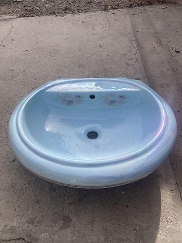 контейнер мини: Раковина для ванной, Особенности: С узором, Овальная форма, Материал: Керамика — 1