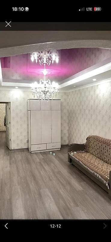 ош юго восток квартира: 2 комнаты, 67 м², 106 серия, 7 этаж, Евроремонт — 4