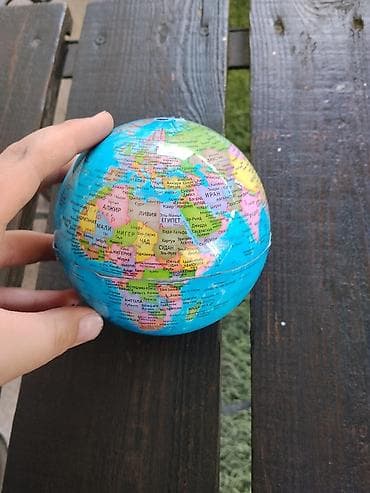 Копилки: Глобус-головоломка (сферический пазл/копилка) - Небольшой шар-«земной — 3