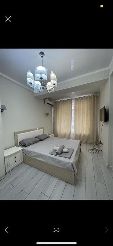 3 комнат квартира: 1 комната, Люкс, элитка, Азия Молл, Душевая кабина, Постельное белье, Кондиционер — 1