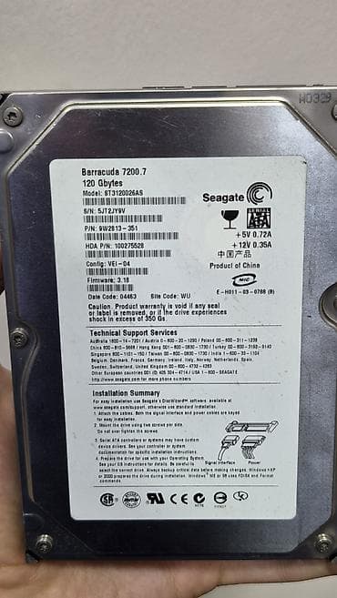 usb sata: Накопитель для ПК, Новый, Seagate, HDD, До 128 ГБ, 3.5", Для ПК — 3