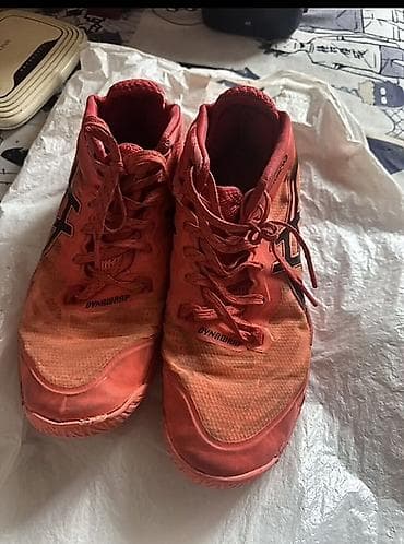 asics metarise цена: Мужские кроссовки, 41, 41.5, Asics, Б/у, цвет - Оранжевый, Самовывоз — 2