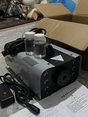 выбротор: Дым-машина Fogger 1200W с LED‑подсветкой и пультом ДУ - Мощность — 3