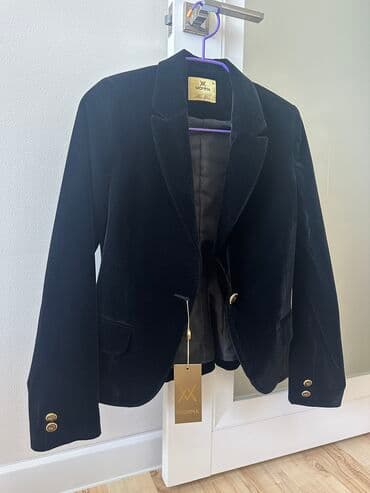 велюровые платья для полных: Пиджак. Плотный велюр. Новый! Размер 38 Турция. 42р. 1500тыс — 1