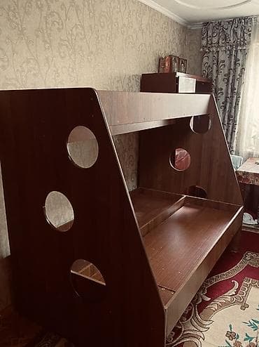 Мебель: Двухъярусная кровать б/у — 6
