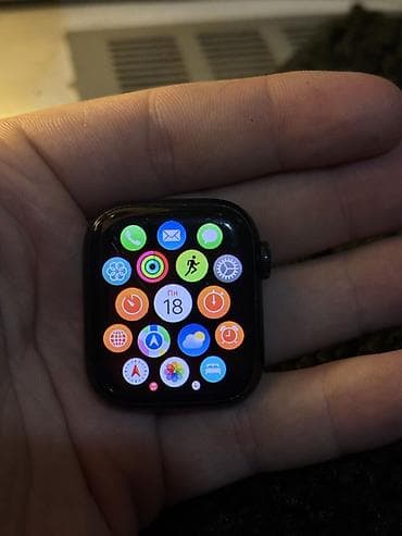 часы с альтиметром: Apple Watch Series 7 Nike, 41mm(алюминий, цвет Midnight) Версия Nike с — 6