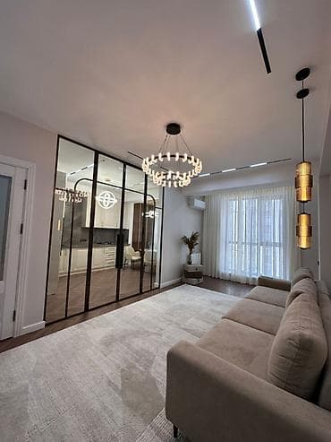 seven development: 2 комнаты, 77 м², Асанбай мкр Элитка, 8 этаж, Дизайнерский ремонт — 2