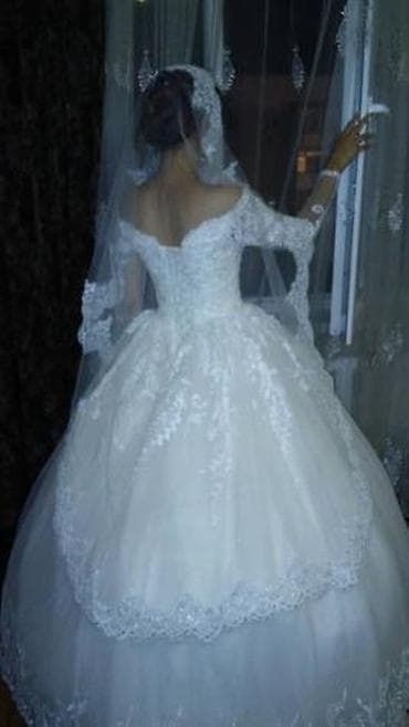 Үлпөт көйнөктөрү жана аксессуарлар: Свадебное платье состояние нового привезли с Турции размер XS -S — 3