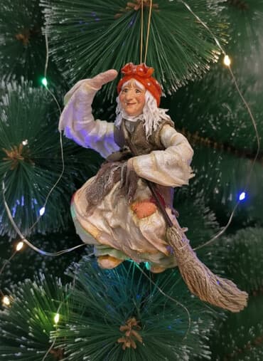 кухонный набор для кухни: Баба-яга -это украшение ручной работы высотой около 11–12 см — 1