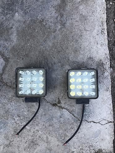 купить диски на машину: Светодиодные рабочие фары, комплект 2 шт. - Тип: квадратные — 1