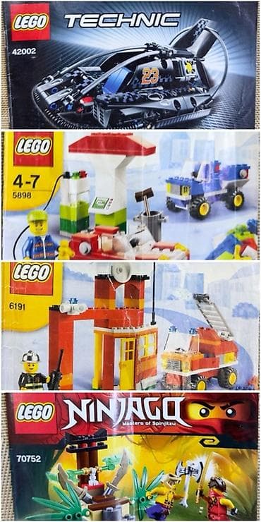 alcatel pop 5: Большая коллекция LEGO в контейнерах + инструкции Состав: - Три — 3