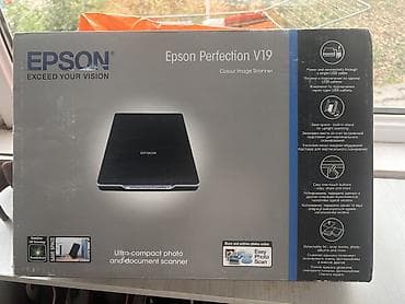 Офисная техника: Сканер Epson Perfection V19 очень компактный планшетный цветной — 2
