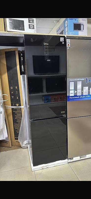 midea ft4040: Холодильник Midea, двухкамерный, черный глянец (Black Glass .Новый — 1
