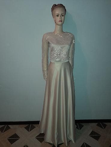 Детское платье, цвет - Бежевый, Новый
