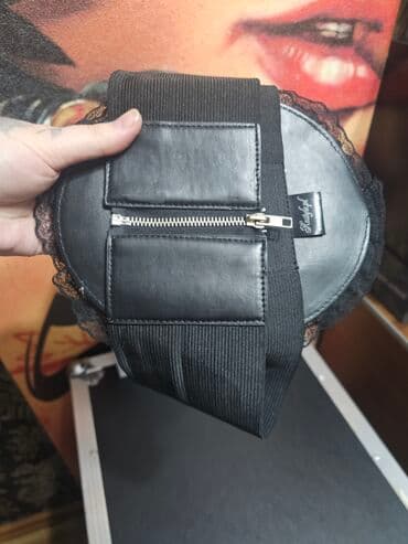 купить ремень мужской кожаный: Ремень на резинке на талию в стиле готики. Не ношенный, резинка не — 2